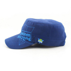 Promotional cotton fabric sports flat cap